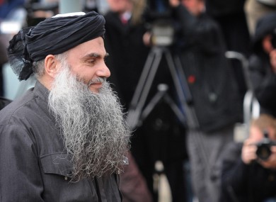 File photo of Abu Qatada in 2012.
