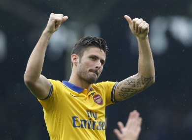 Giroud, Giroud - he's bound to score one or two.
