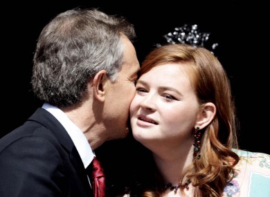 Tony Blair with daughter, Kathryn.