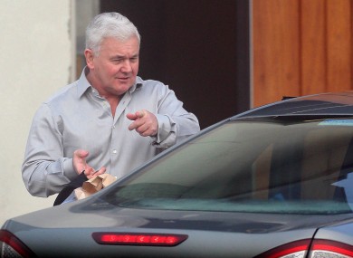 Gilligan pictured at Portlaoise Prison earlier today