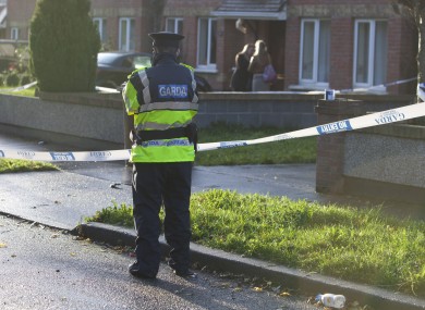 Gardaí at the scene of a womans death in a house in Blanchardstown.