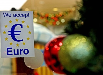 A sign in a Newry shopping centre