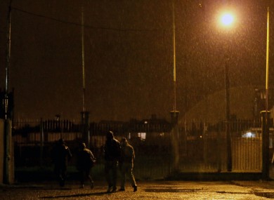 Parnell Park: sure who wants to be out in weather like that?