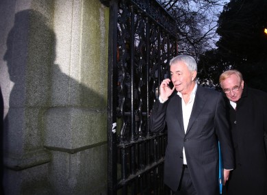 Paul Kiely (left) the former chief executive of the Dublin based Central Remedial Clinic and acting chief executive Jim Nugent (right).