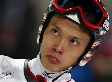 Japan's Taku Takeuchi has claimed a bronze medal in ski jumping.