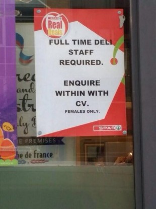 The ad at the IFSC shop