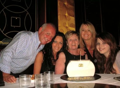 Martin Kelly, Fiona Kelly Christine Kelly, Sinead Kelly and Christine's niece Lauren Kelly
