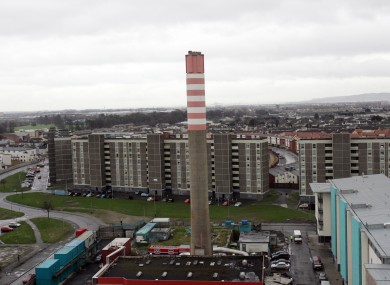 A 2007 photograph of the old power station in Ballymun