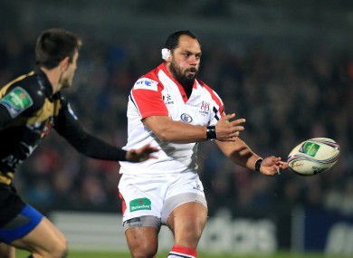 John Afoa played his final Ulster game in the Heineken Cup quarter final exit to Saracens.