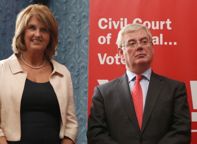 Joan Burton and Eamon Gilmore (File photo)