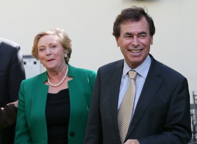 Frances Fitzgerald and Alan Shatter (File photo)