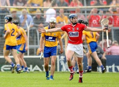 Patrick Horgan celebrates scoring his penalty.
