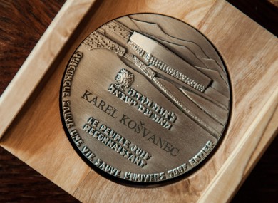 A Righteous Among the Nations plaque