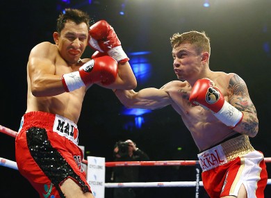 Frampton knocked out Hugo Cazares for his 18th straight win earlier this year.