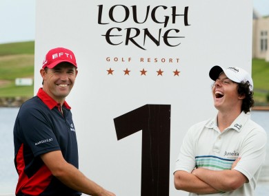 Rory McIlroy says Padraig Harrington's first major win inspired him.