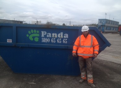 Panda Waste worker, Radu Hajdu, found the large sum of money in the skip.