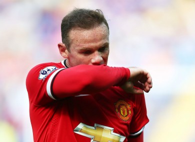 Wayne Rooney was not happy with some of his United team-mates.