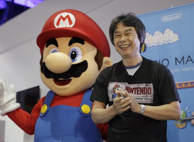 Japanese video game designer Shigeru Miyamoto introducing the Nintendo's Mario Maker at E3 back in June.
