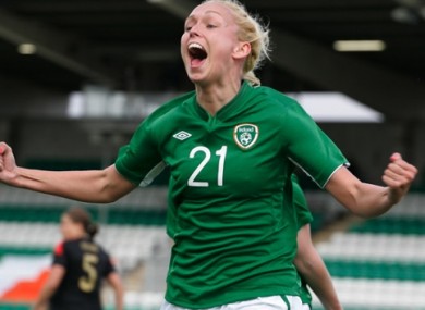 Stephanie Roche scored her wonder goal against Wexford Youths in the Irish Women’s National League.