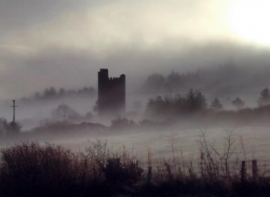 Glenquin castle in Limerick during last week's fog.