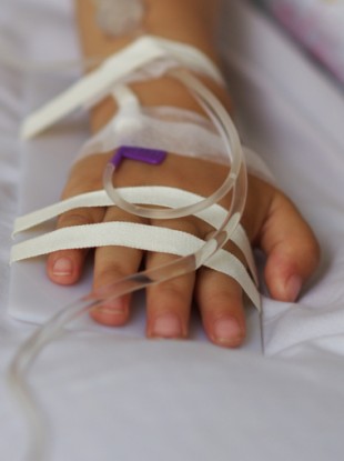 Child in hospital