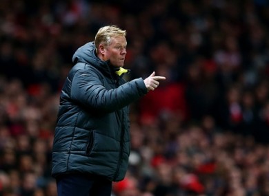 Ronald Koeman believes his side were the arbiters of their own downfall against Man United last night.