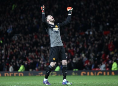 de Gea made a string of superb saves to deny Liverpool.