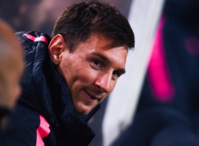 Messi was controversially consigned to the bench recently by coach Luis Enrique.