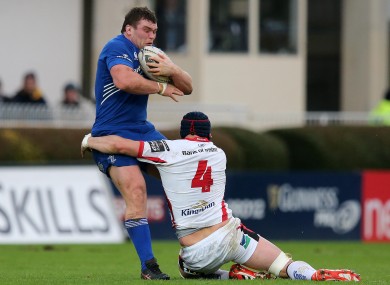 McGrath carries the ball against Ulster on Saturday at the RDS.