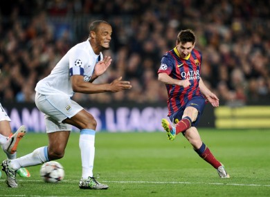 City also faced Barca in the last 16 of the 2013-14 Champions League campaign.