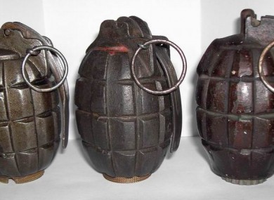 Variants of the Mills grenade.