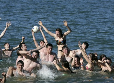 Ireland's beaches tomorrow.