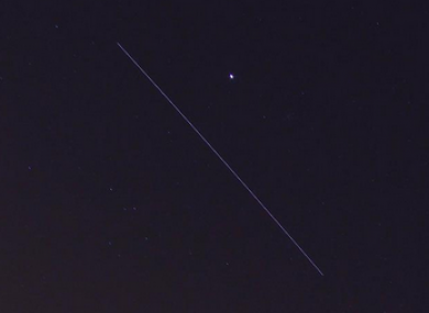 The ISS passing over the UK last night.