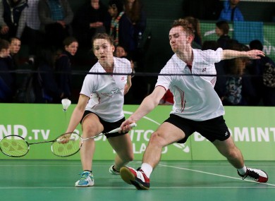 Ireland's Chloe Magee and brother Sam Magee in action.
