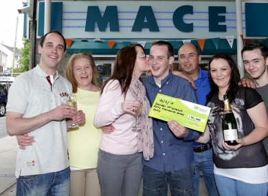 Damien and Declan with their family.