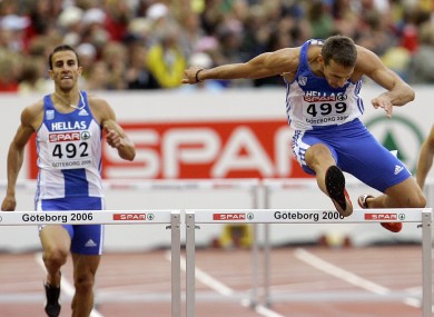 Greek hurdler Periklis Iakovakis