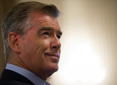 Actor Pierce Brosnan pictured earlier this year