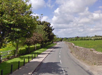 The area near to where the collision happened in Cork.