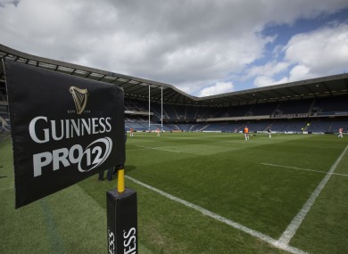Murrayfield will be the venue for this year's Pro12 final.