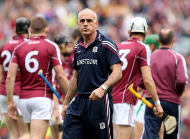 Galway senior hurling manager Anthony Cunningham.