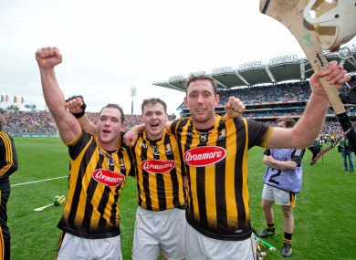 Ger Aylward, TJ Reid and Michael Fennelly celebrate.