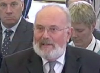 David Norris speaking in the Seanad today
