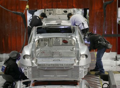 A Tesla factory in California, where Farada Future could open a similar facility