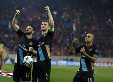 Olivier Giroud was the hero for the Gunners.
