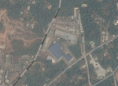 A satellite view of the facility.