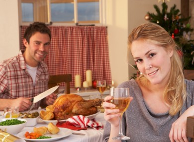 A perfectly normal and not-at-all staged Christmas dinner.