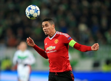 Man United's Chris Smalling has been one of the Premier League's standout defenders this season.