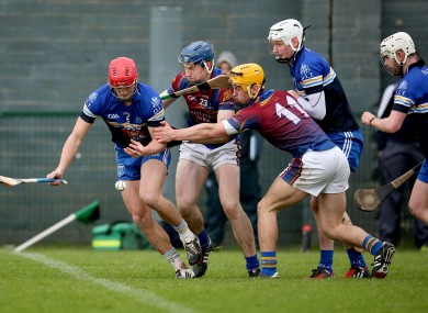 UL's Tom Morrissey and Dublin IT's Lee Chin battle for possession.
