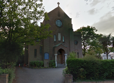 Our Lady of Muswell Roman Catholic Church in North London where William Kelly regularly attended mass.