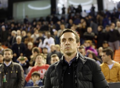 Valencia boss Gary Neville.